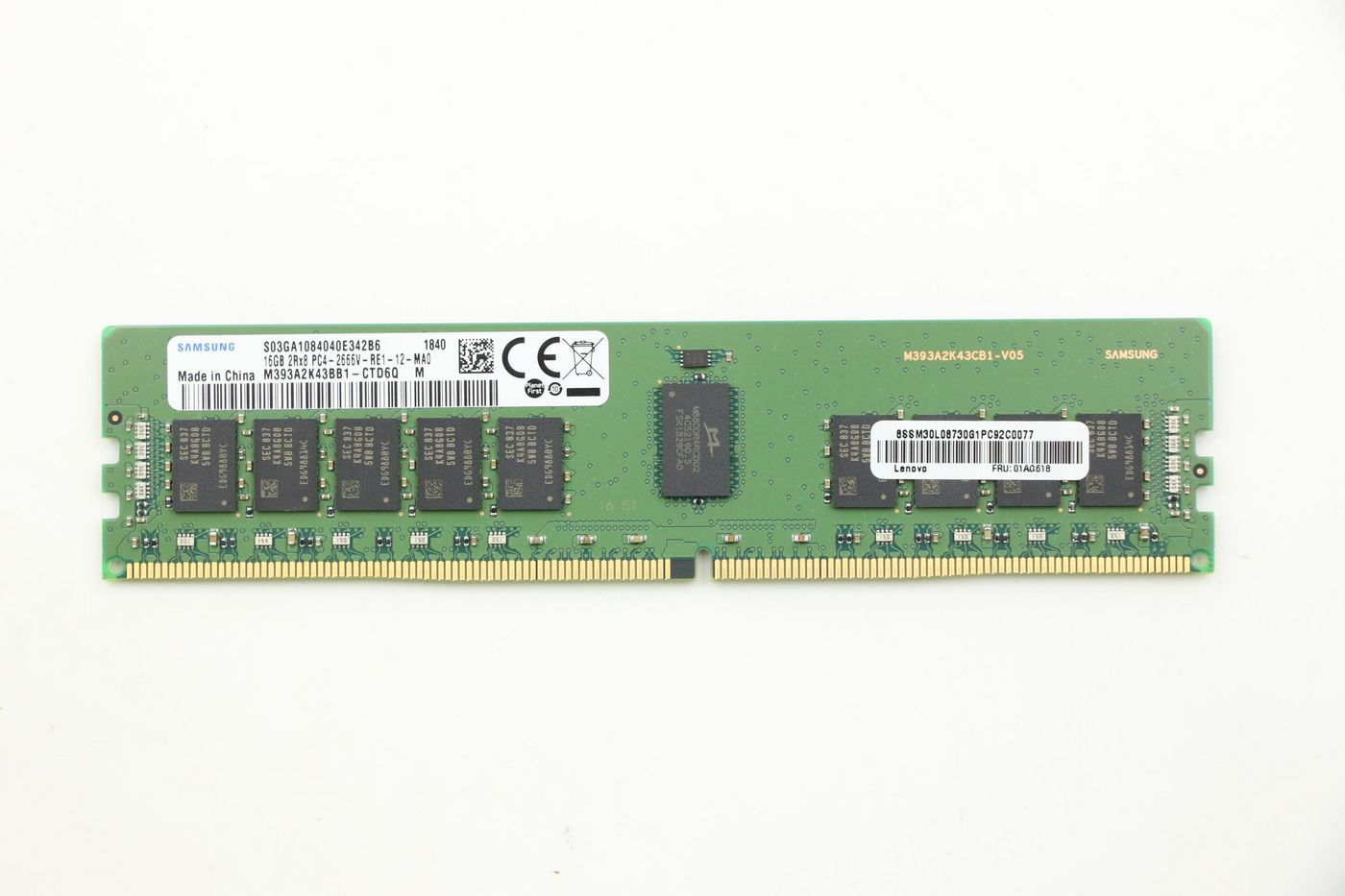 16GB DDR4 ECC RDIMM memory