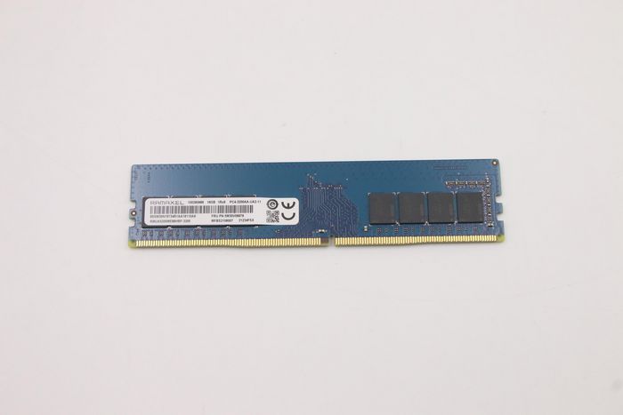 Lenovo UDIMM memory module, 16GB capacity, DDR4 standard, 3200MHz speed, 288-pin design, compatible with Lenovo systems.