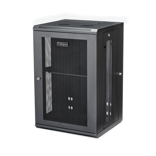 18U SERVER RACK ENCLOSURE WITH HINGE - WALL MOUNT NETWORK RACK