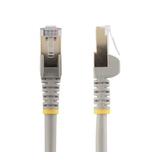 1M CAT6A PATCH CABLE - GRAY CAT 6A NETWORK CABLE - STP