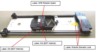 Hewlett Packard Enterprise 3U robotic assembly with spooling for tape storage, designed for efficient data management in enterprise environments.