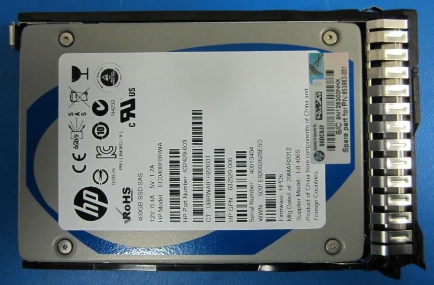 400Gb SAS 2.5 Inch