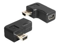 Delock - USB-adapter - mini-USB type B (hun) til mini-USB type B (han) - USB 2.0 - 90° stikforbindelse