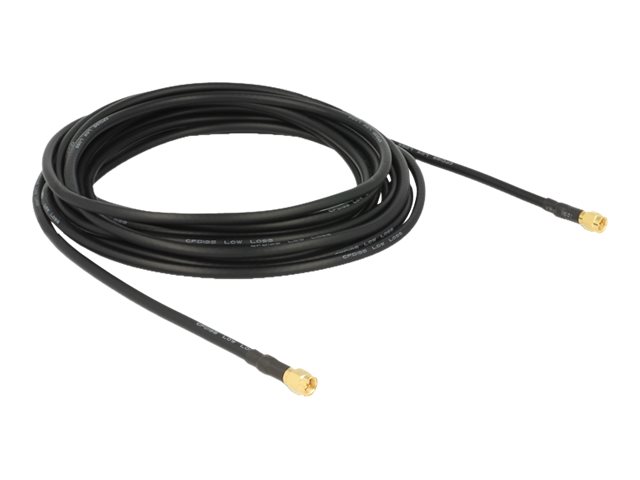 DeLOCK 5m Antennekabel Sort
