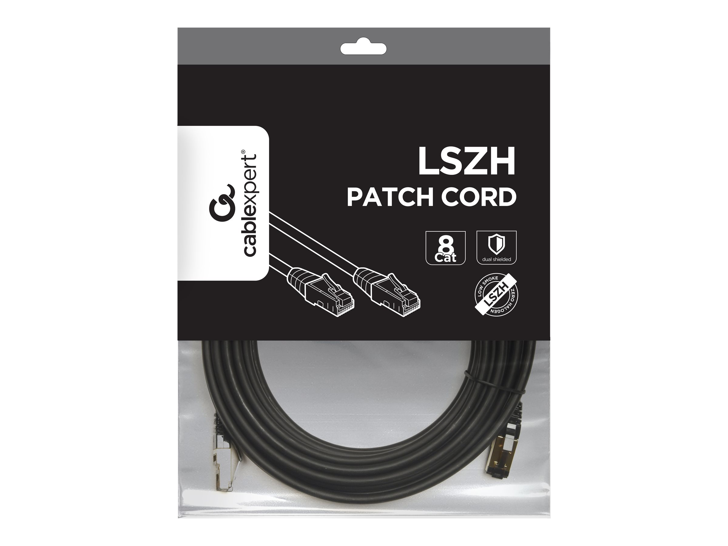 Cablexpert CAT 8 S/FTP 5m Patchkabel Sort