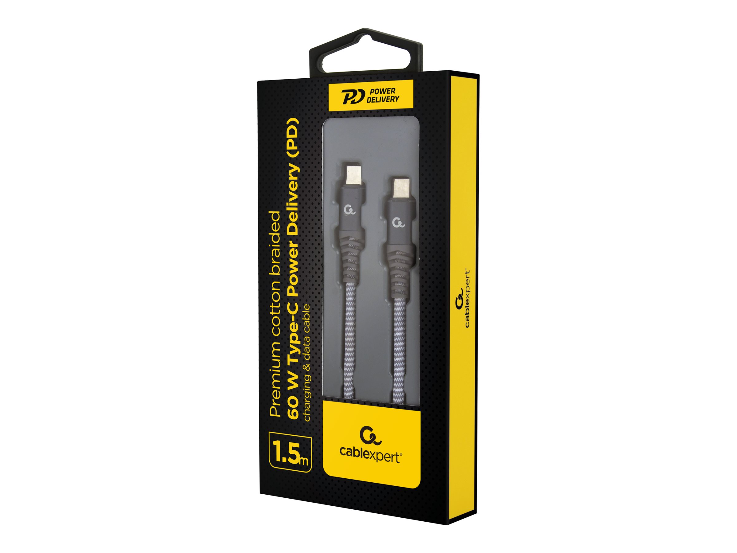 Cablexpert USB Type-C kabel 1.5m Grå