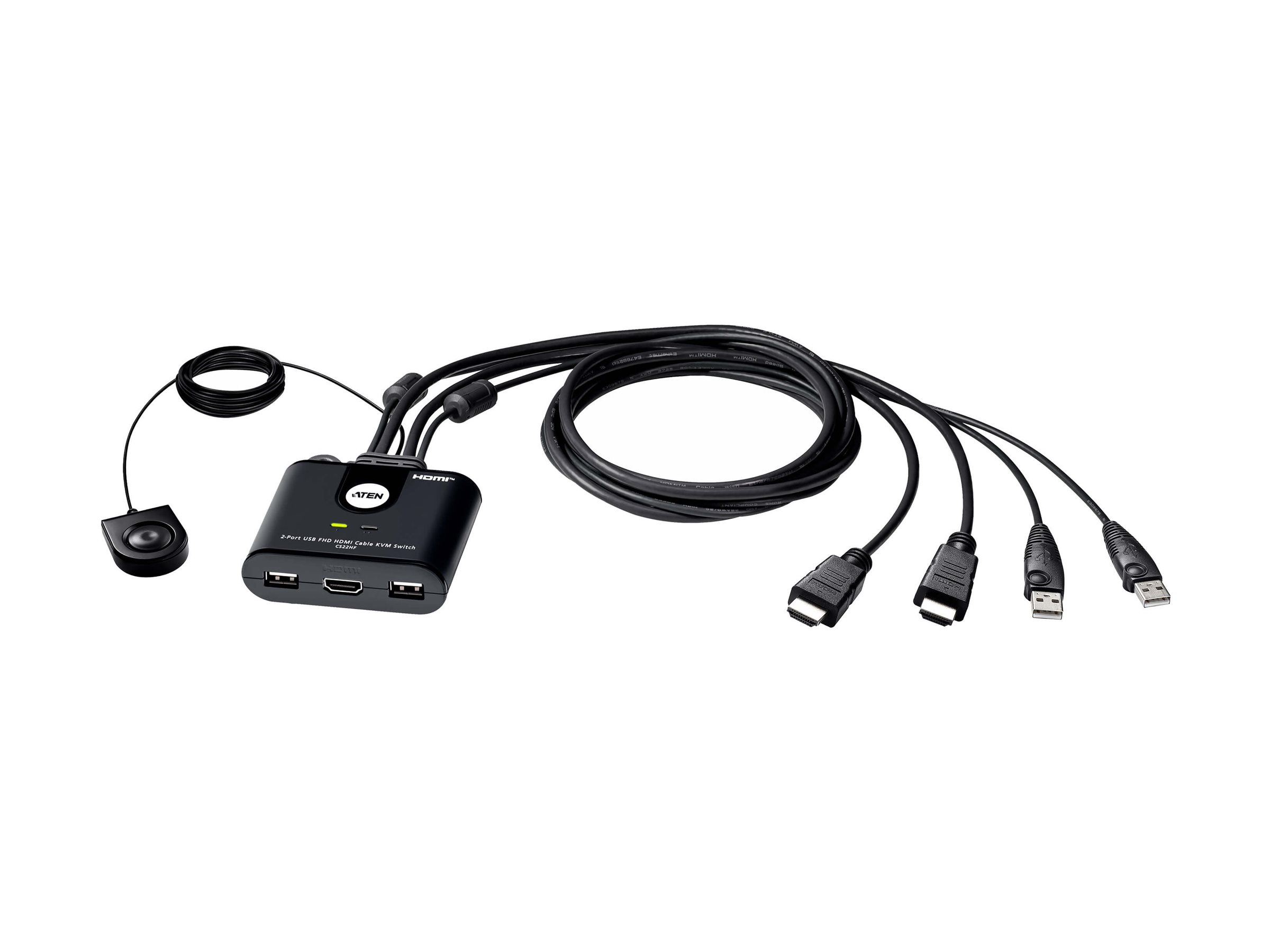 ATEN CS22HF KVM / USB switch Desktop