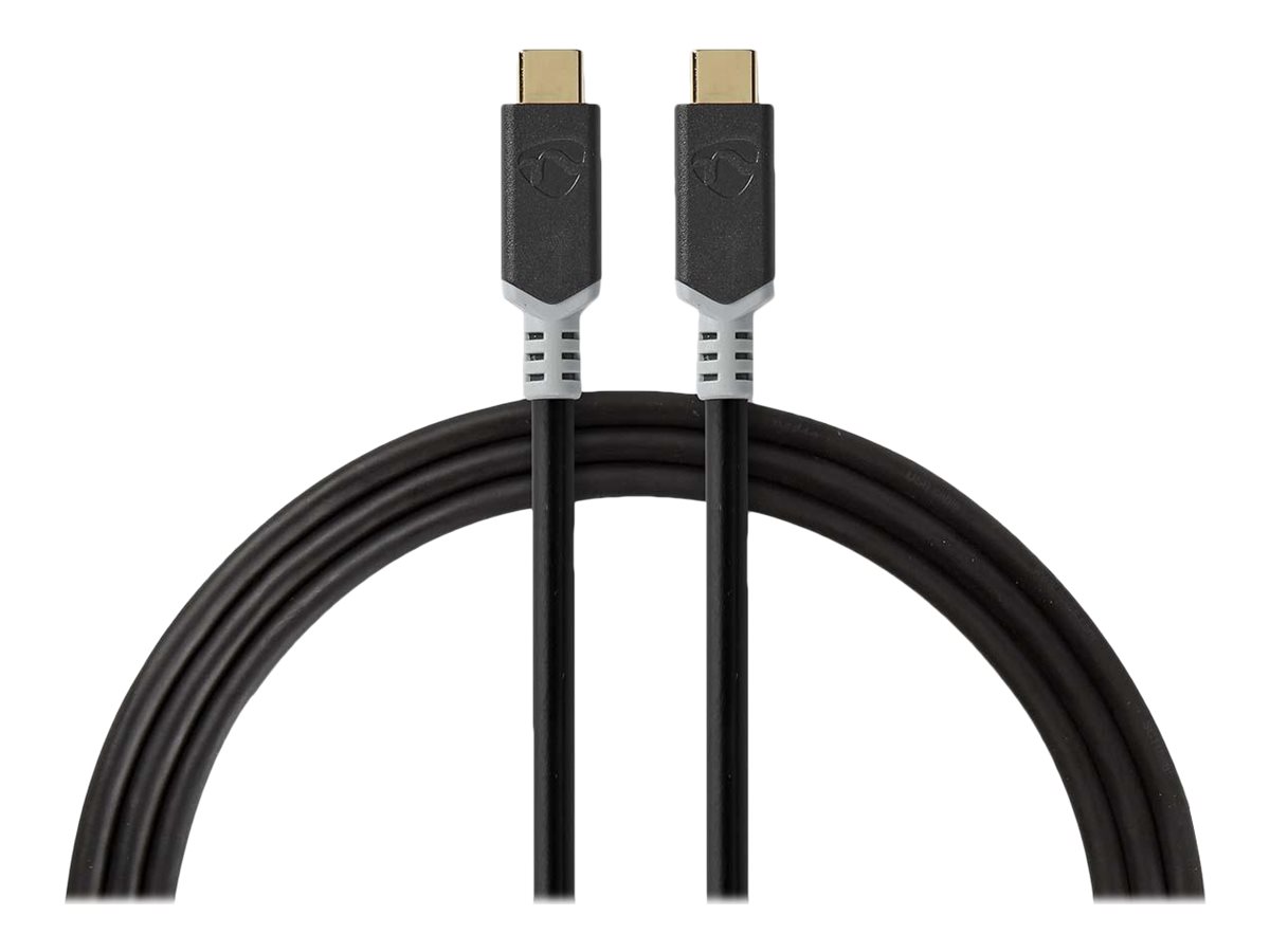Nedis USB 3.2 Gen 2 USB Type-C kabel 1m Sort
