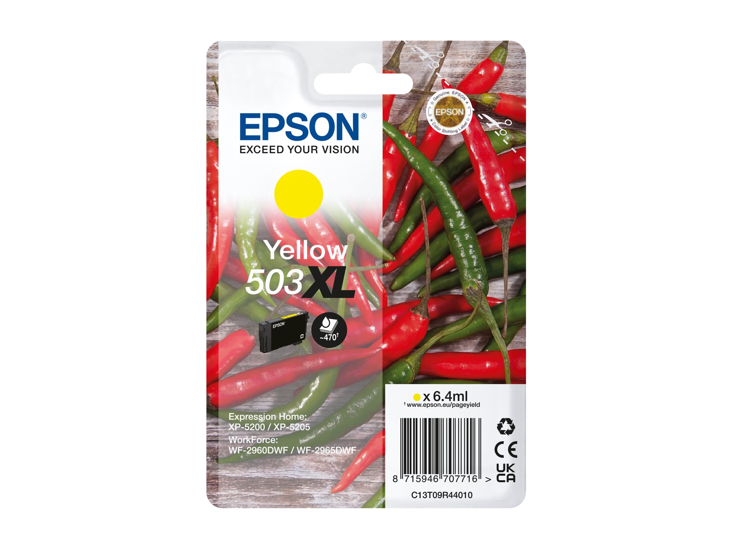 Epson 503XL Singlepack Gul 470 sider