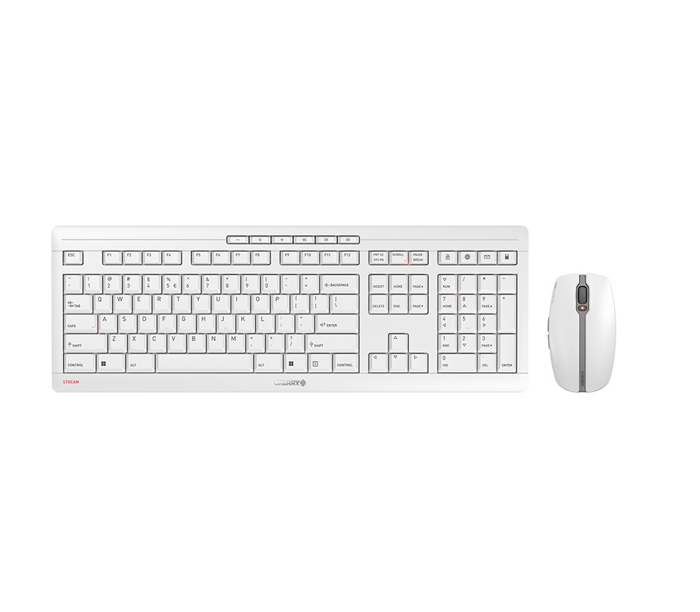 STREAM - Desktop set - Wireless - QWERTY - Pale Gray