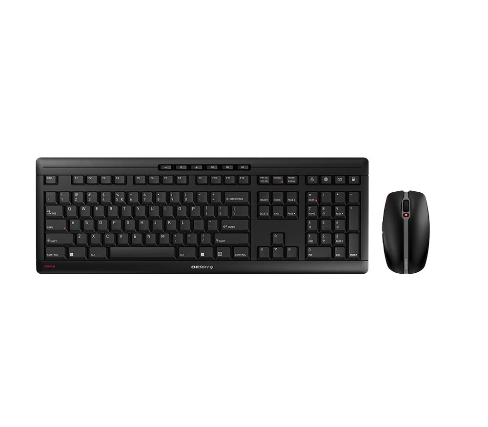 STREAM - Desktop set - Wireless - QWERTY - Black
