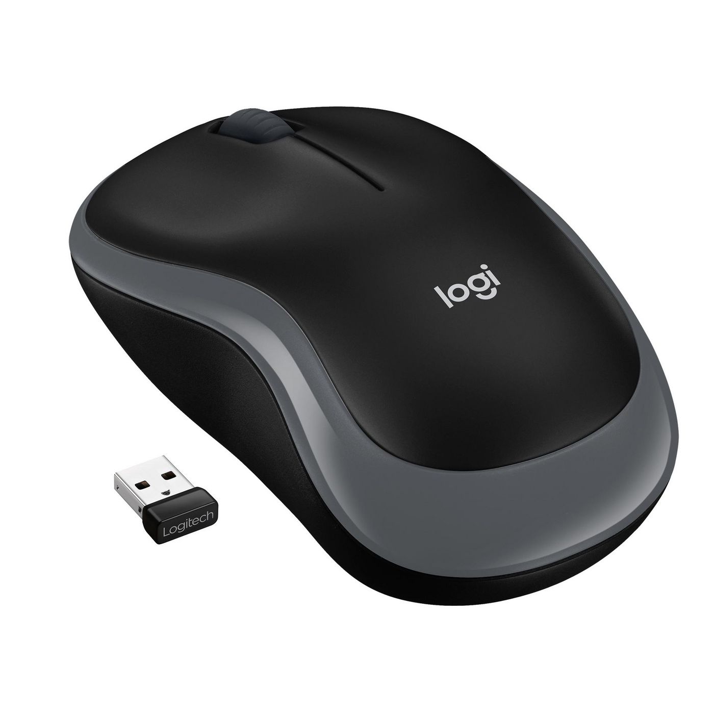 M185 Compact Wireless Mouse - Black/Grey