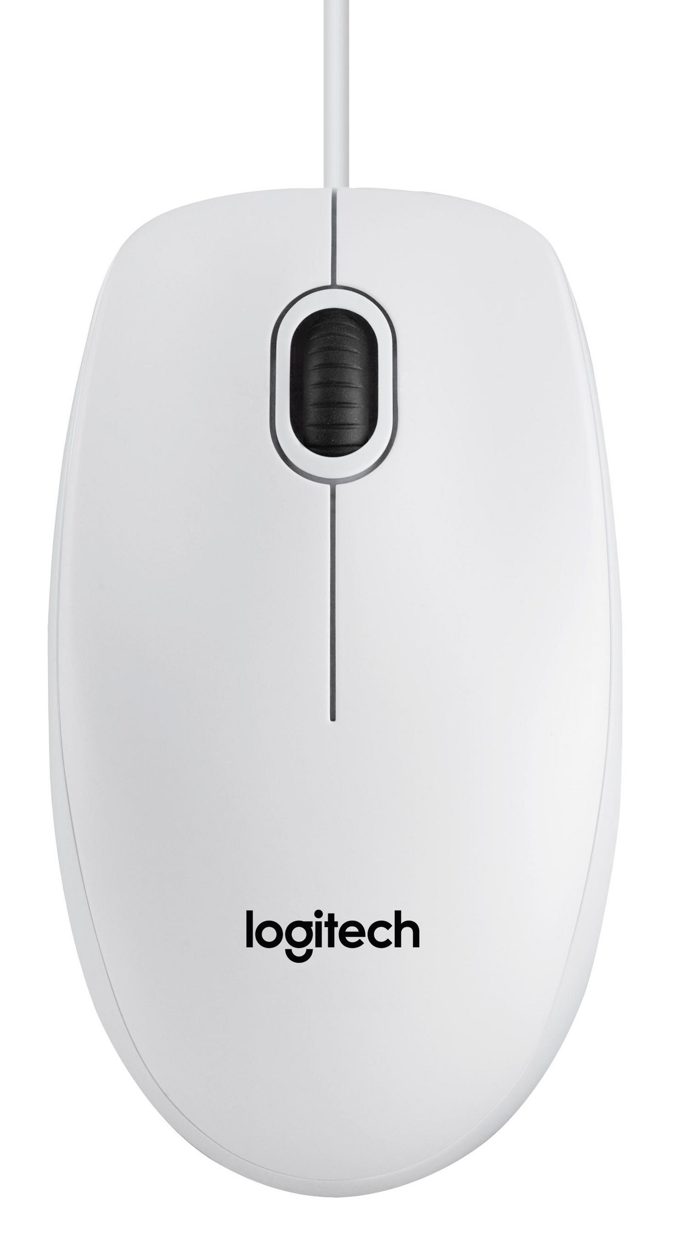 B100, Corded mouse,White