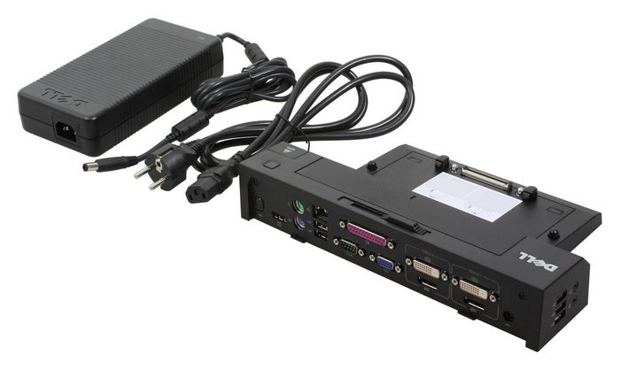 Dell Port Replicator: UK/Irish Advanced E-Port II with USB 3.0 240W AC Adapter without stand