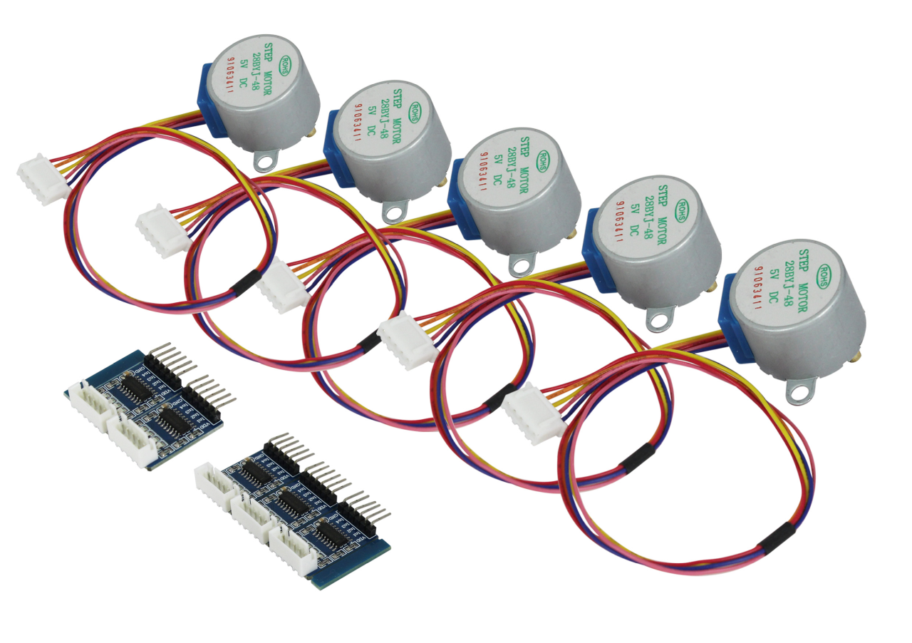 ALLNET 4duino stepper motor pack of 5 5 volts. Incl. driver