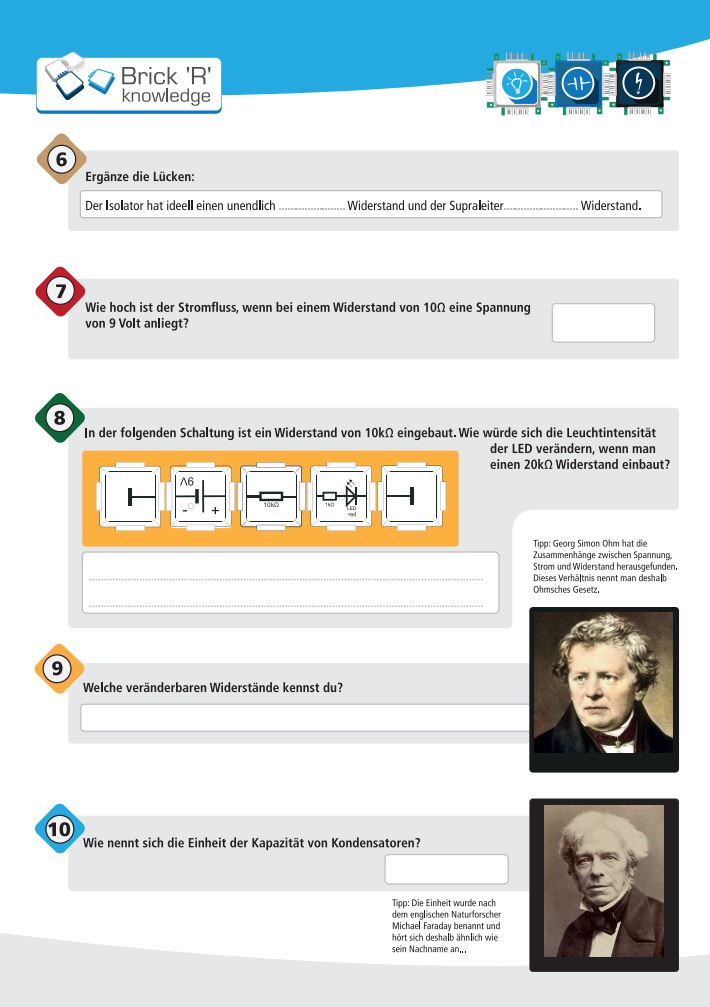 ALLNET BrickRknowledge exercise booklet task section Basics pack of 10