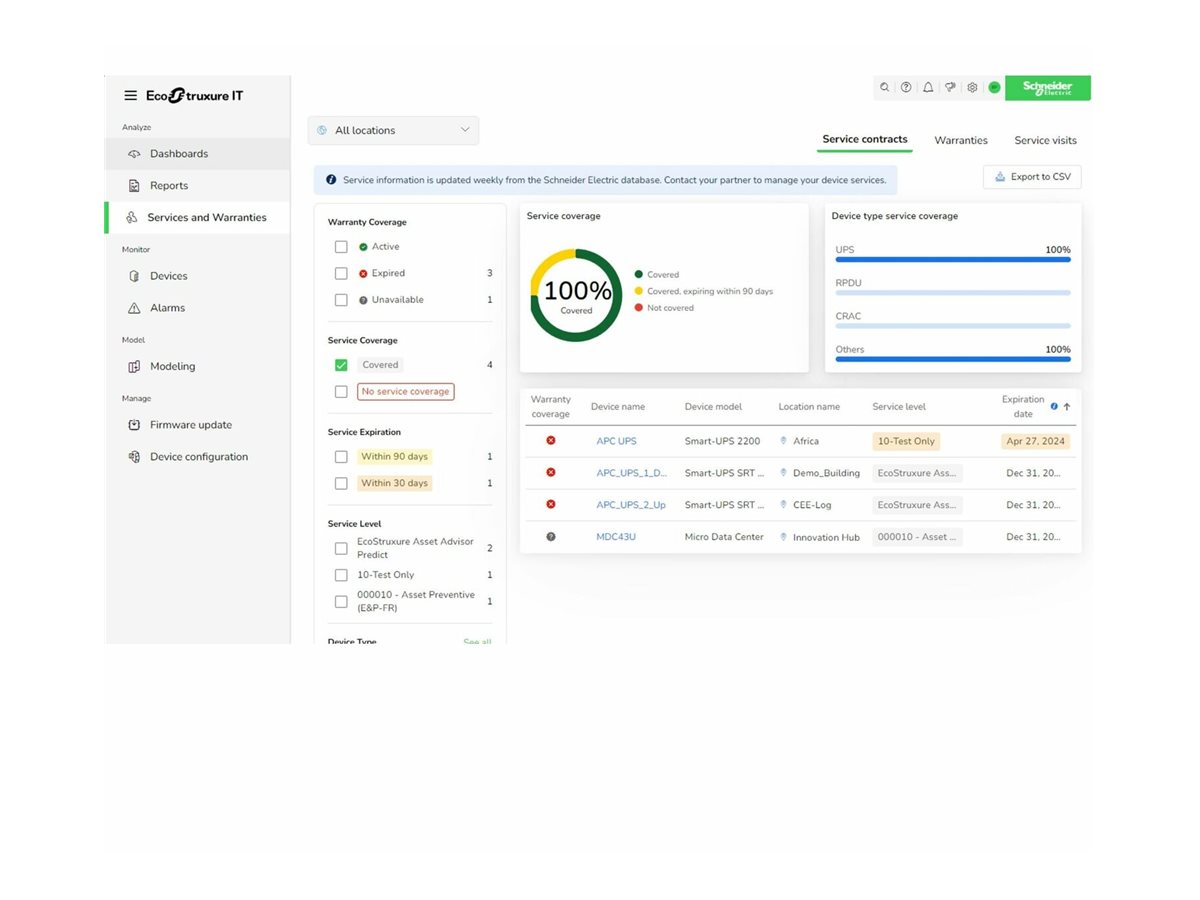APC EcoStruxure IT Expert 75 nodes 3 years