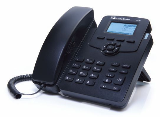 AudioCodes SfB IP-Phone 405HD, Gigabit, PoE, Black