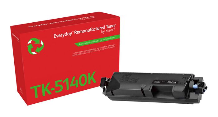 Xerox Everyday™ Black Remanufactured Toner by Xerox compatible with Kyocera TK-5140K, Standard capacity