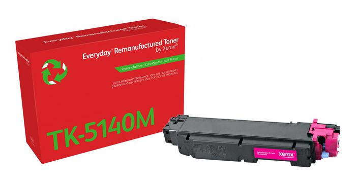 Xerox Everyday™ Magenta Remanufactured Toner by Xerox compatible with Kyocera TK-5140M, Standard capacity