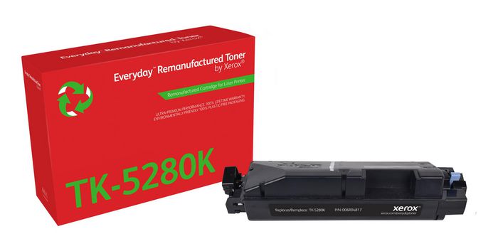 Xerox Everyday™ Black Remanufactured Toner by Xerox compatible with Kyocera TK-5280K, Standard capacity