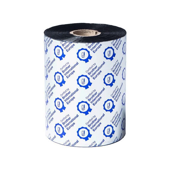 Brother The BWP-1D600-110 premium wax thermal transfer black ink ribbon, 600 metres in length and 110mm in width has been Certified by Brother International Europe. Each purchase contains 6 ribbons per order.