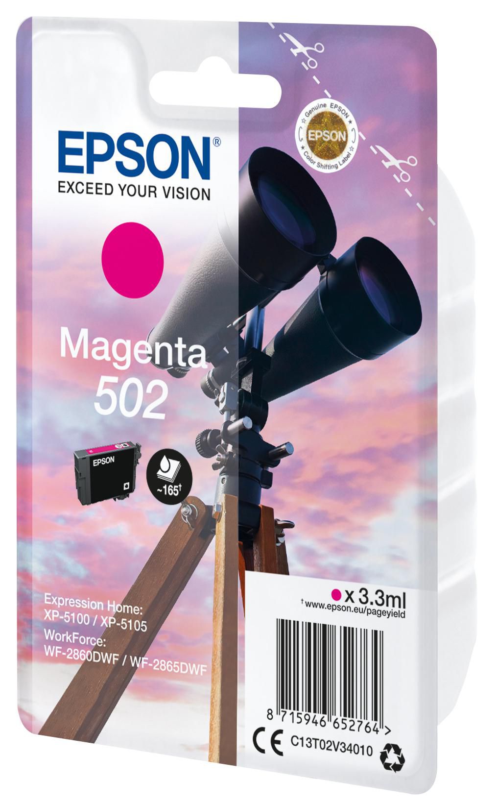 Singlepack Magenta 502 Ink SEC