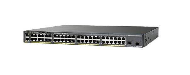 Cisco Catalyst 2960-XR, 48 x 10/100/1000 Ethernet, 2 x SFP+, APM86392 600MHz dual core, DRAM 512MB, Flash 128MB, PoE 740W, IP Lite