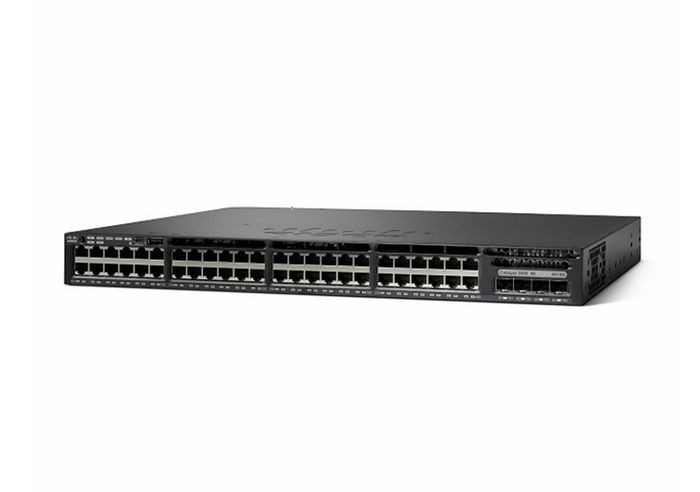 Cisco Catalyst 3650-48FD-L, Standalone, 1U, 48 x 10/100/1000 Ethernet PoE+, 2x10G Uplink ports, DRAM 4GB, Flash 2GB, 1025W, LAN Base