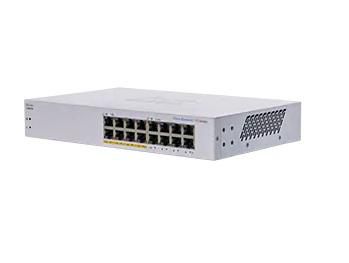 Cisco Unmanaged, 16 x 10/100/1000 ports (8 x PoE, 64W power budget), EU, RF