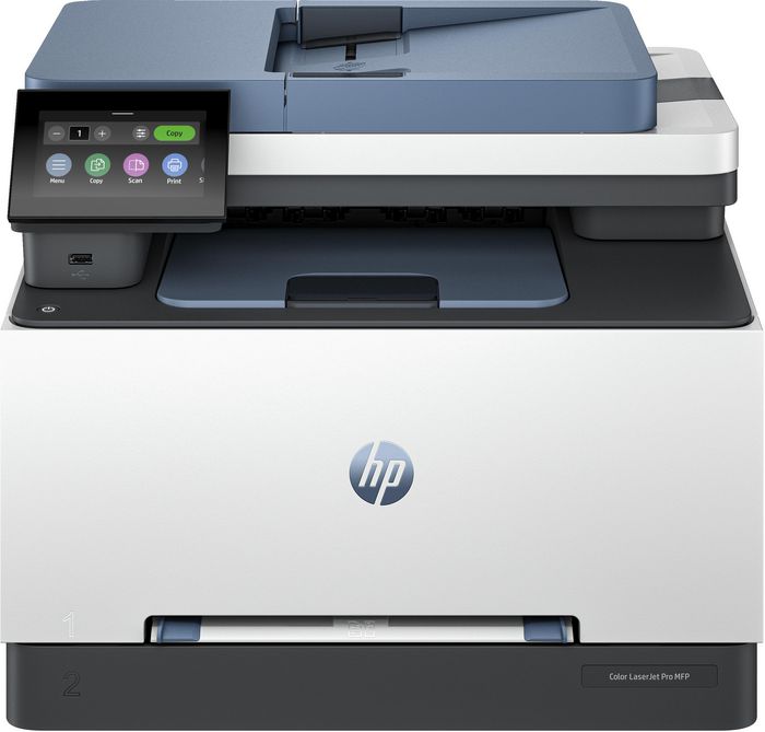 HP Color Laserjet Pro Mfp 3302Fdw, Color, Printer For Small Medium Business, Print, Copy, Scan, Fax, Wireless; Print From Phone Or Tablet; Automatic Document Feeder; Two-Sided Printing; Two-Sided Scanning; Scan To Email; Scan To Pdf; Fax; Front Usb Flash Drive Port; Touchscreen; Terrajet Cartridge