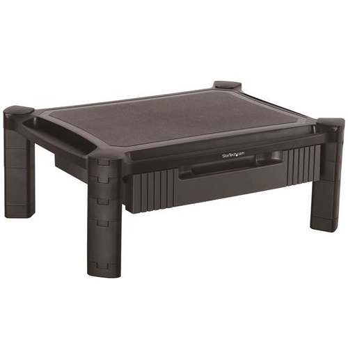 COMPUTER MONITOR RISER STAND WITH DRAWER - HEIGHT ADJUSTABLE
