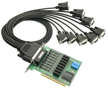 Moxa 8-port RS-232/422/485 Universal PCI serial boards