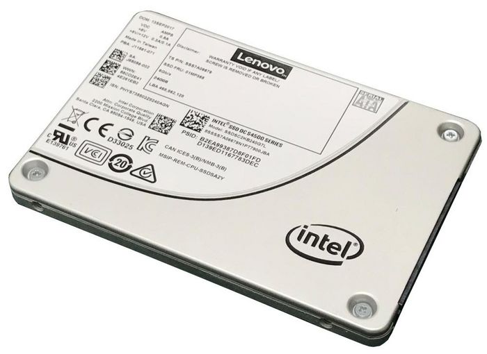 Lenovo ThinkServer Gen 5 2.5" S4500 480GB Entry SATA 6Gbps Hot Swap SSD
