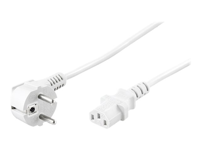 goobay Strømkabel 1.5m Hvid