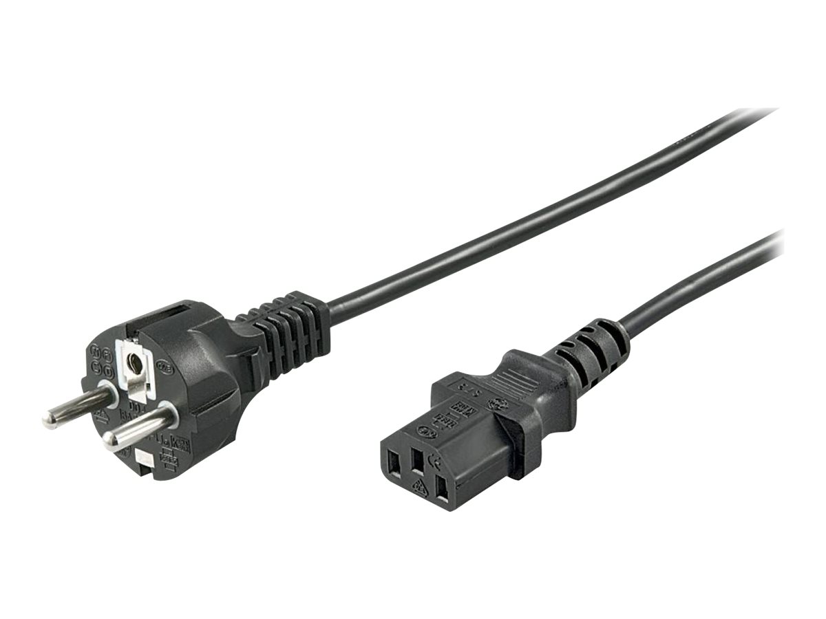 goobay Strømkabel 1.5m Sort