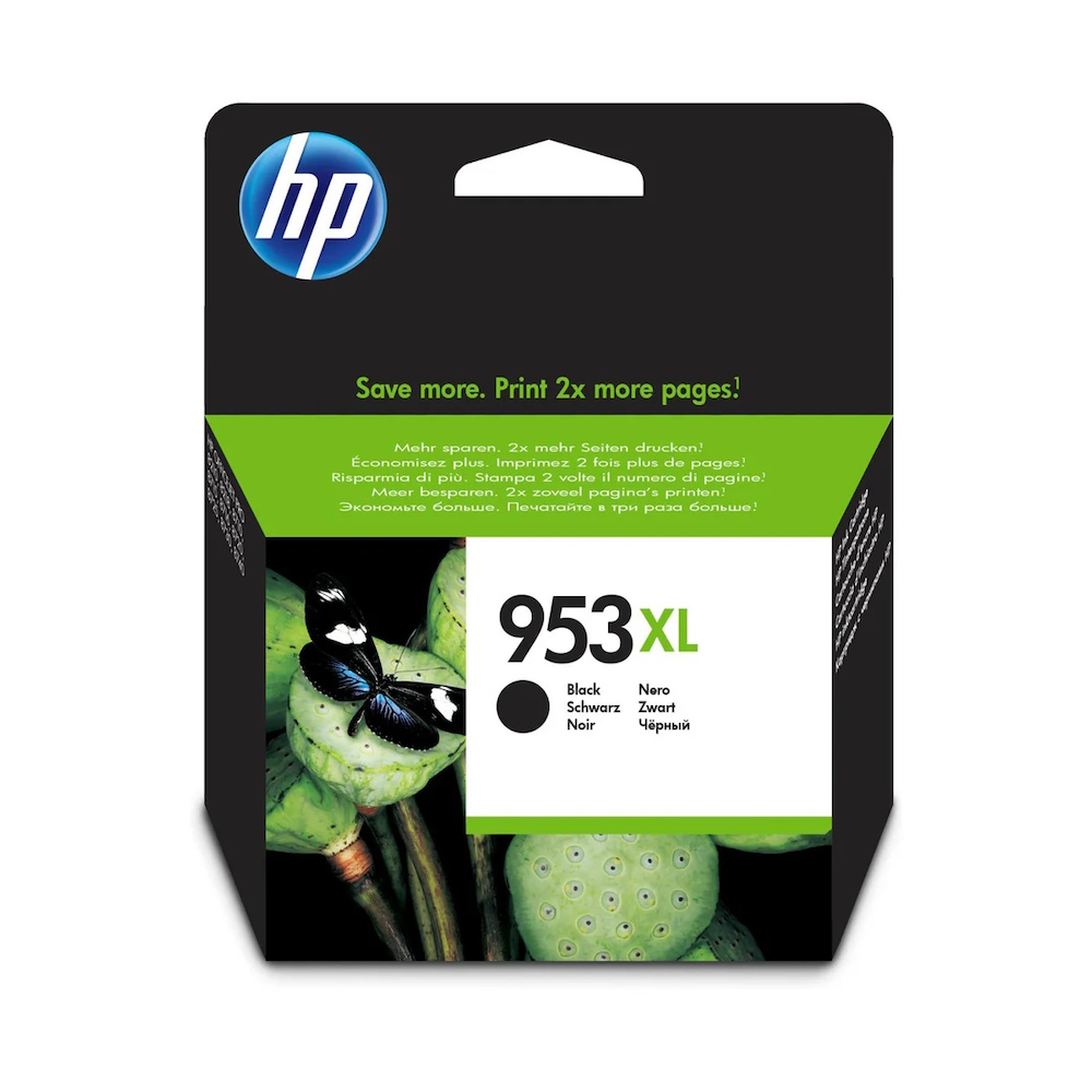 HP 953XL Sort 2000 sider Blæk L0S70AE