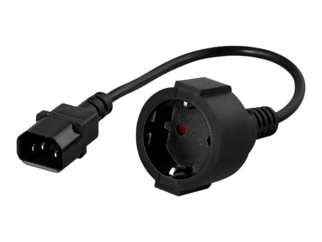 PowerWalker Strømkabel 20cm Sort