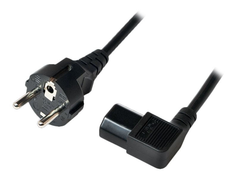 LogiLink Strømkabel 3m Sort