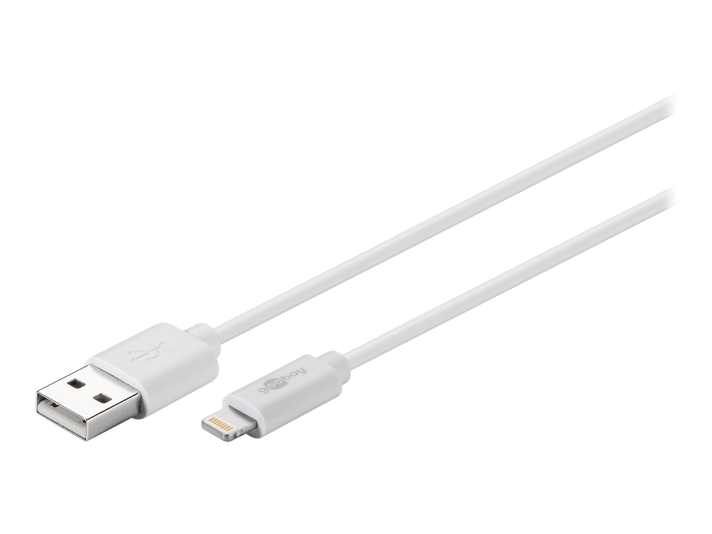 Goobay Lightning-kabel 2m hvid MFi