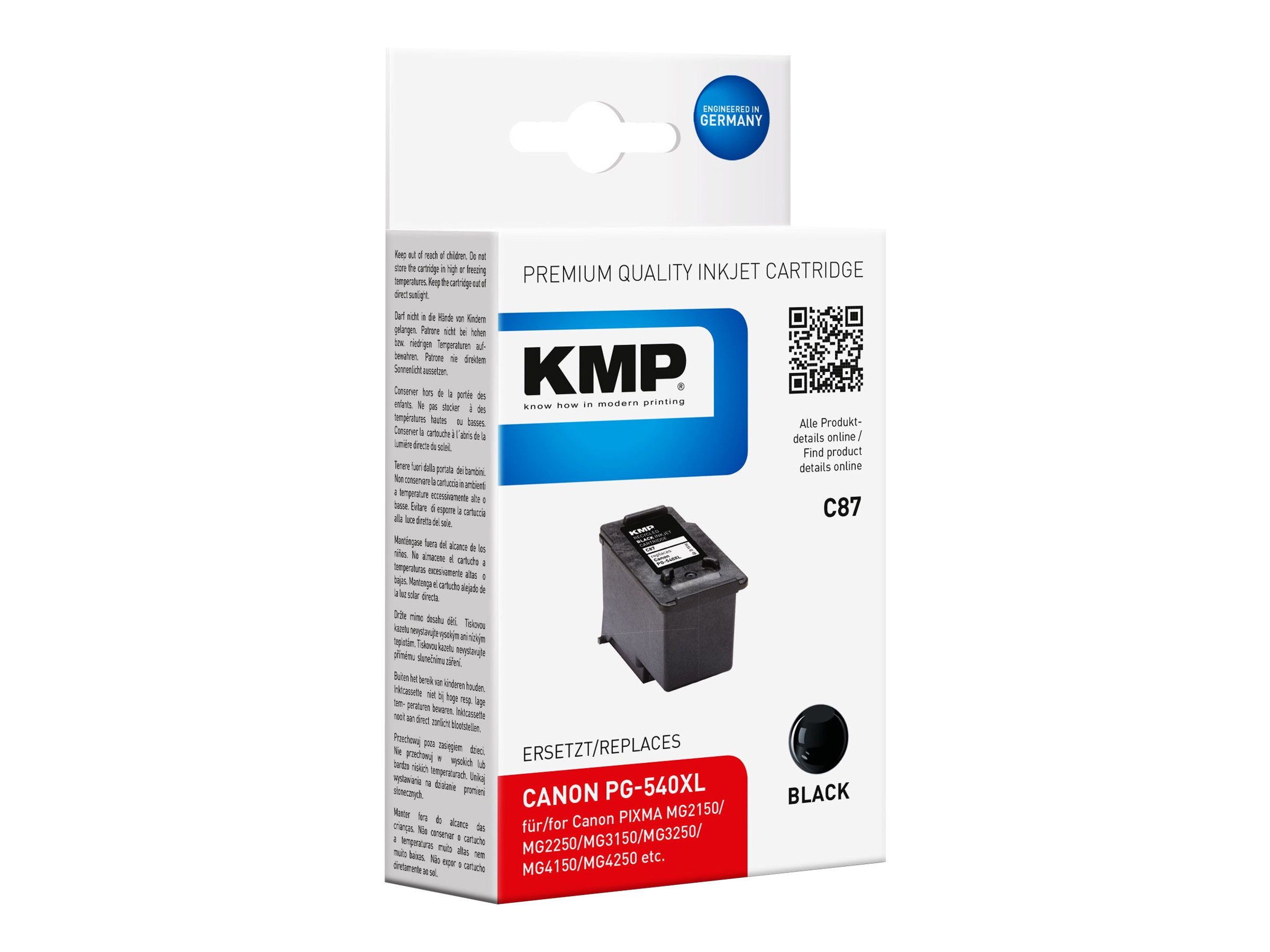 KMP C87 Sort 600 sider Blæk