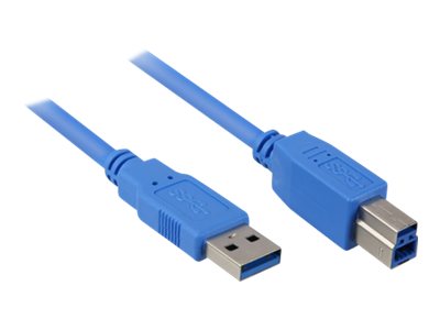 Sharkoon USB-kabel 2m Sort