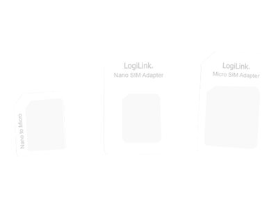LogiLink Dual SIM Card Adapter SIM-kort adaptersæt