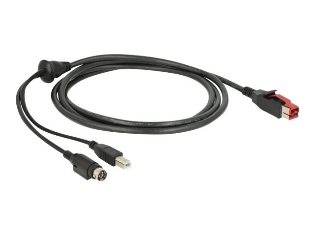 Delock Forstærket USB kabel 2m Sort