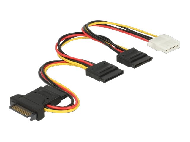 Delock Strømforsyningsadapter 20cm Sort