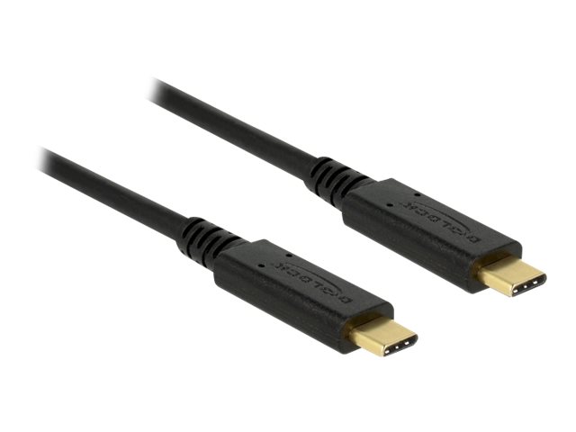 Delock USB Type-C kabel 1m Sort