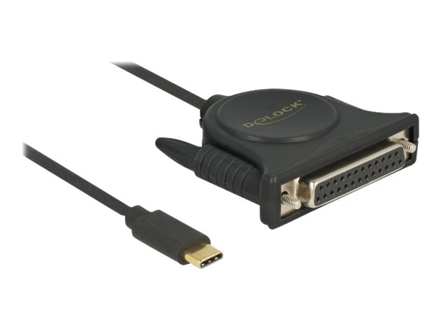 Delock USB / parallelkabel 1.8m Sort