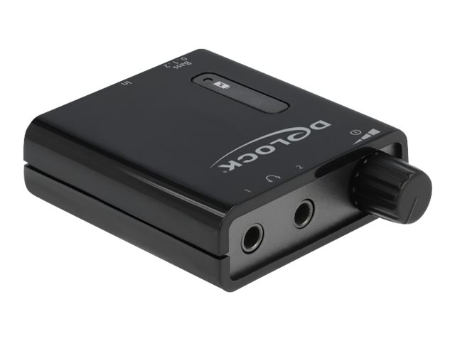 Delock - Hovedtelefon-forstærker - sort