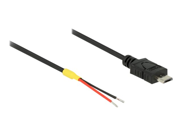 Delock Strømkabel 20cm Sort