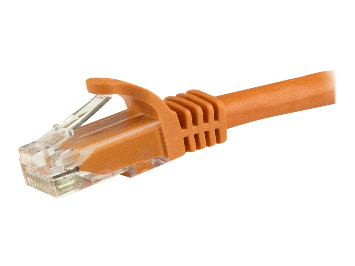 1m Orange Snagless UTP Cat6 Patch Cable